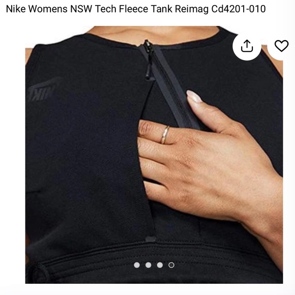 Nike Tech Fleece Half Zip Sports Bra - Picture 5 of 7